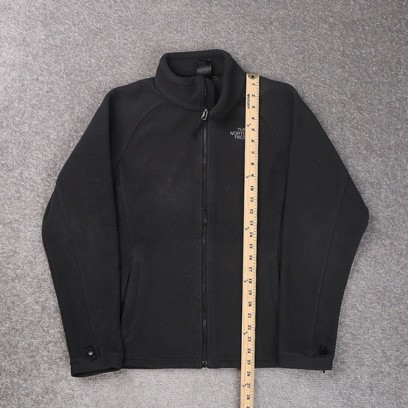 The North Face Womens Fleece Large Black Long Sleeve Full Zip Collared Jacket - Picture 3 of 11